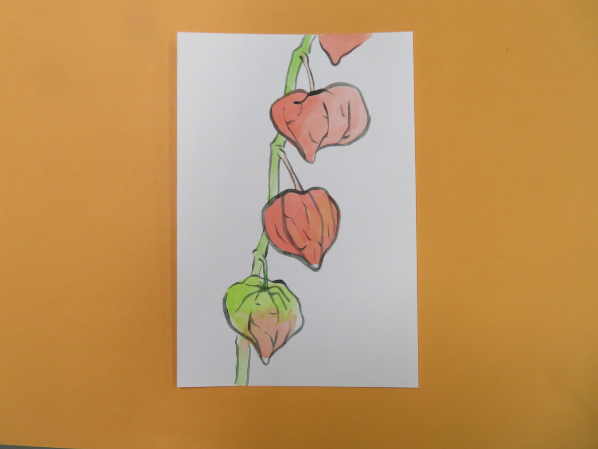 ワークショップ「絵手紙を描く」